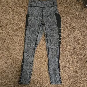 lululemon athletica Black and White Patterned Leggings